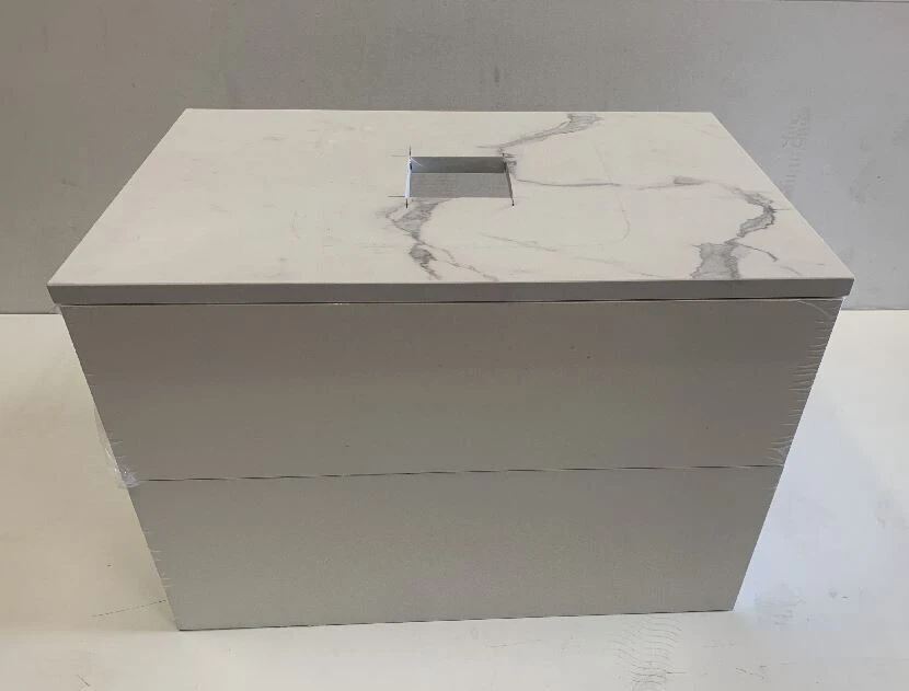 Saneux Austen 72cm 2 Drawer Wall Mounted Unit - Matte White