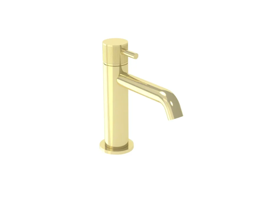 Saneux Cos Basin Mixer Kit - W/ Classic Handle - Brushed Brass (pvd) detail view - Image 2