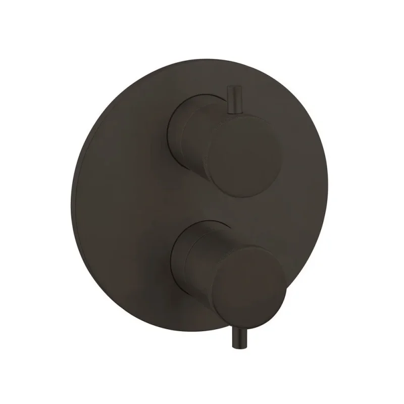 Crosswater MPRO Industrial Crossbox 3 Outlet Trimset & Handles Carbon Black product image - Image 2