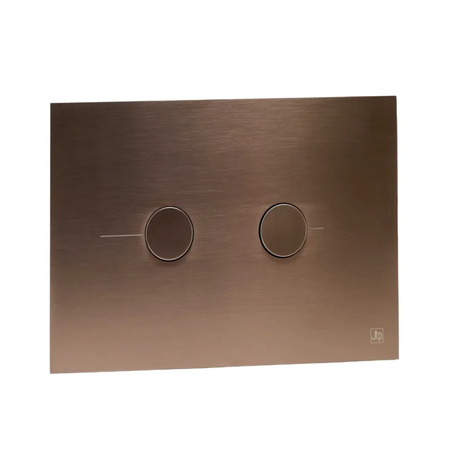 Just Taps Pneumatic Flush Plate Brushed Bronze detail view - Image 4