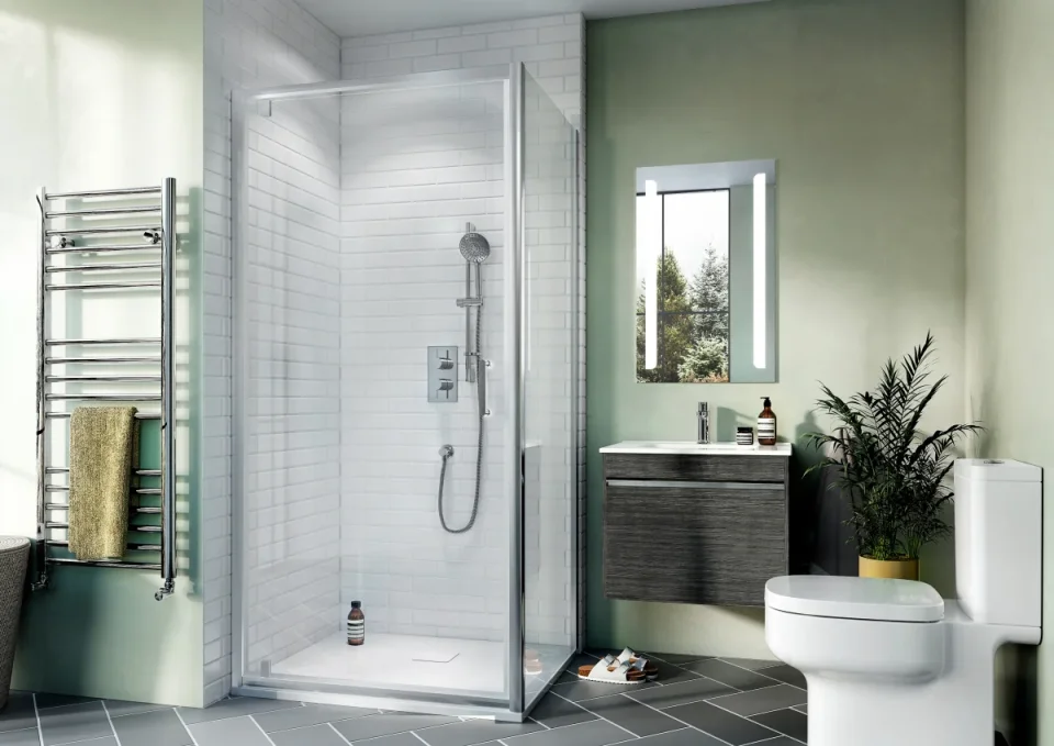 Crosswater Kai 6 Pivot Door 760 Silver product image - Image 2