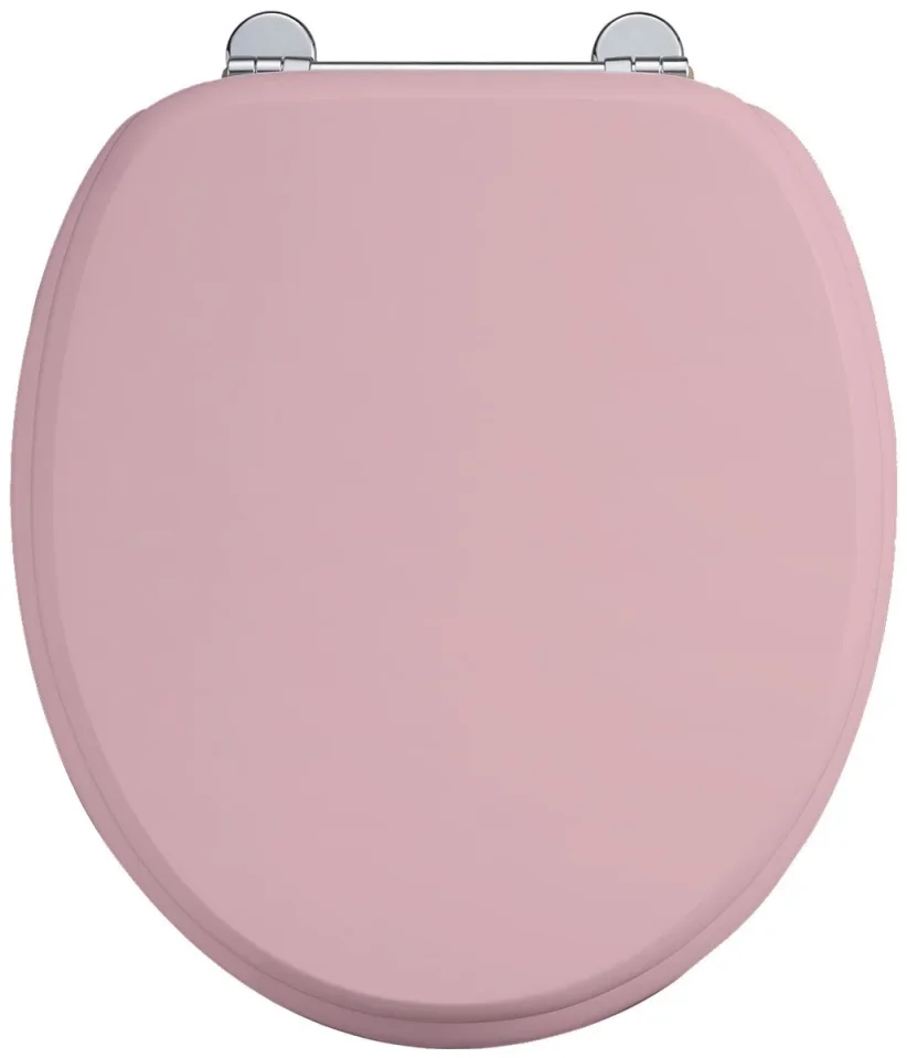 Burlington Bespoke Seat Pink With Chrome Hinges detail view - Image 2