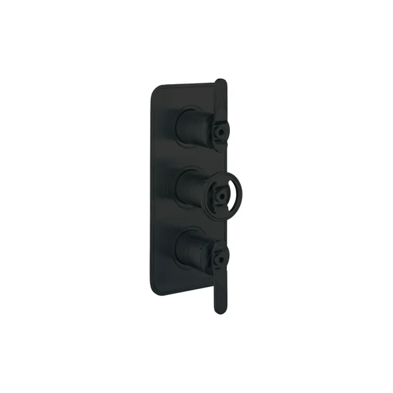 Crosswater Union 3 Handle Trimset Matt Black Lever - must be paired with WLBP2000R+ or WLBP3000R+ product image - Image 3