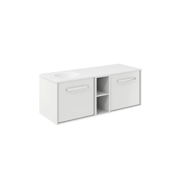 Crosswater Infinity Basin 0TH Left Hand Polar White