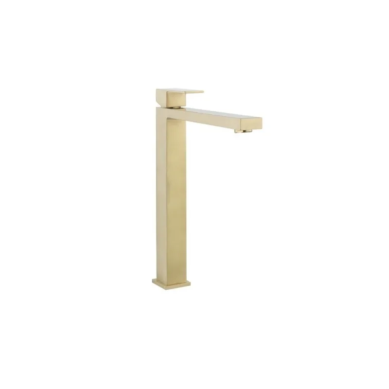 Crosswater Verge Tall Mono No Waste Brushed Brass detail view - Image 2