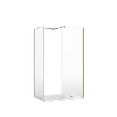 Crosswater Gallery T Brace Bar Brushed Brass detail view - Image 2