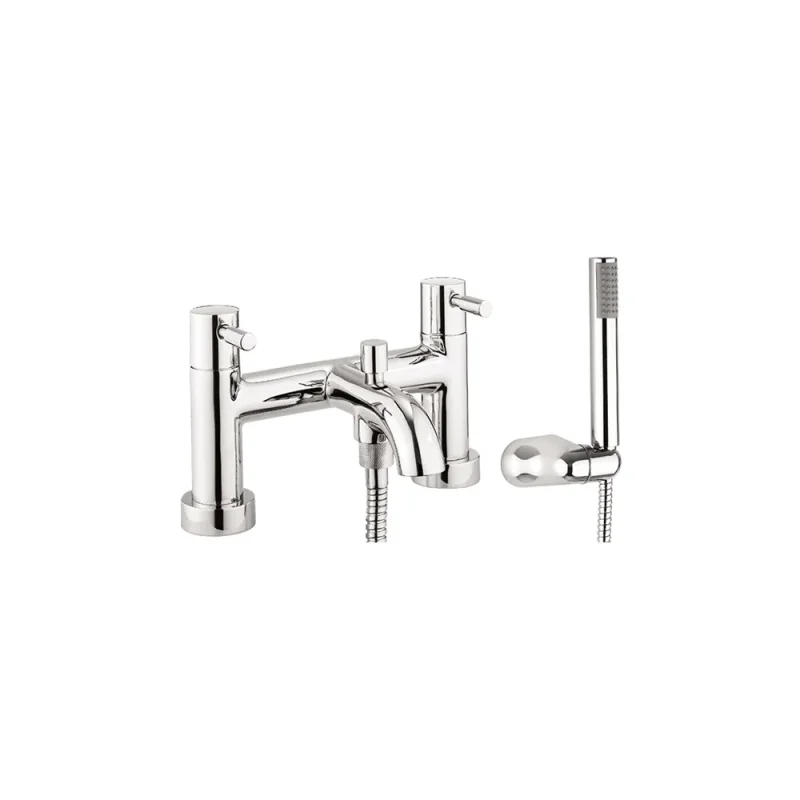 Crosswater Fusion Bath Shower Mixer Dual Lever with Kit Chrome product image - Image 3