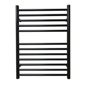 Jis Ouse 520 Heated Towel Rail 700 X 520mm Electric Only Black