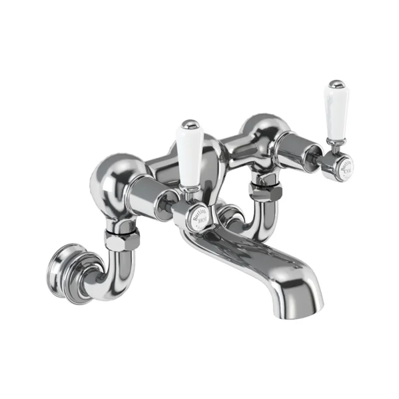 Burlington Qt Kensingtn Regal Wall Bath Shower Mixer Chrome product image - Image 1