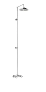 Burlington Thermostatic Exposed Shower Bar Valve Chrome