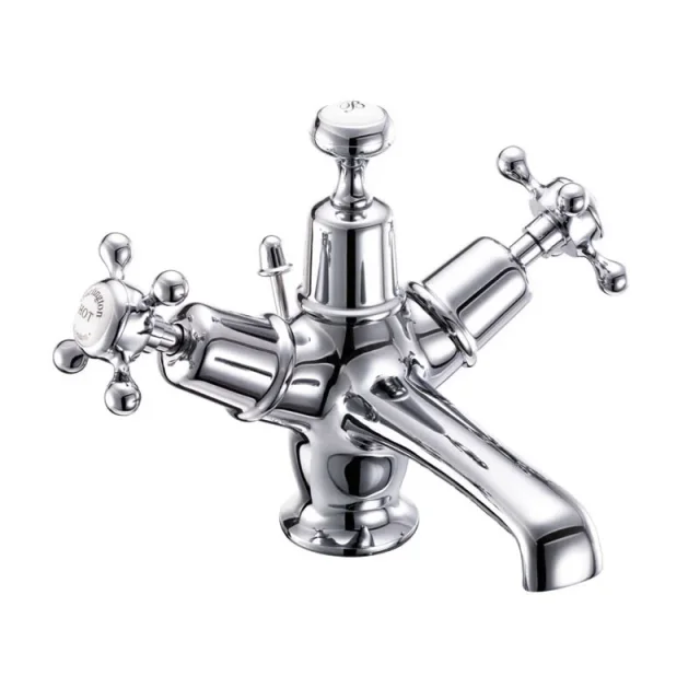 Burlington Qt Claremont 1h Basin Mixer Chrome detail view - Image 2