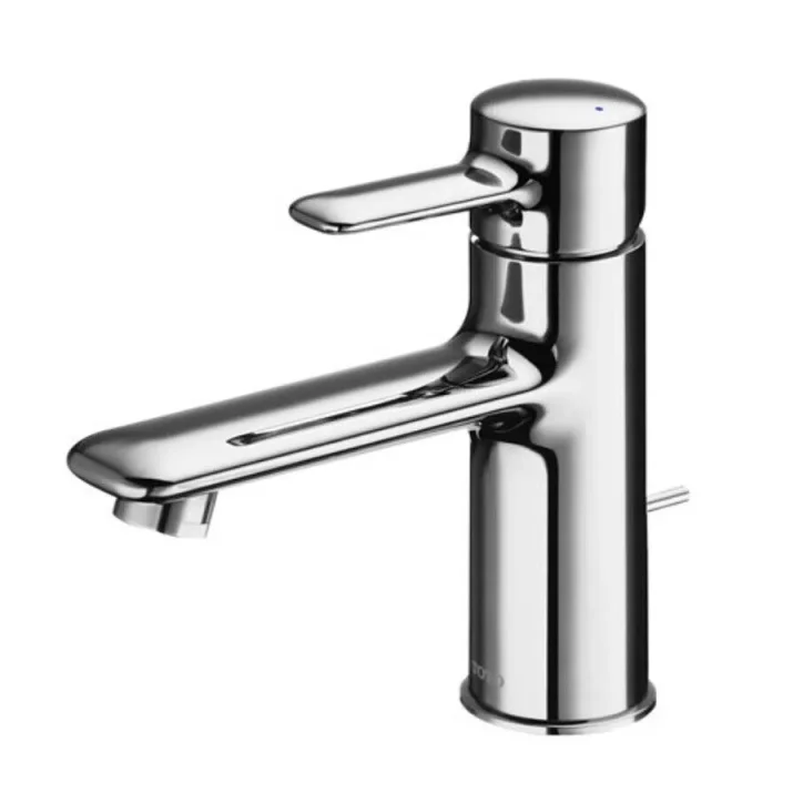 TOTO Single Lever Deck Mounted Basin Mixer Tap (with Pop-up Waste) Chrome product image - Image 1