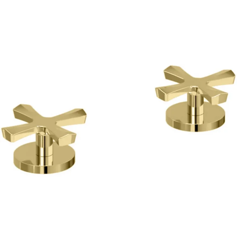 Burlington Riviera Deck Mounted Panel Valves Gold detail view - Image 3