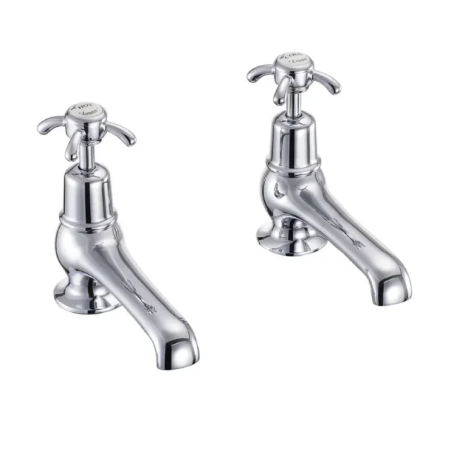 Burlington Birkenhead Tap Handle (pair) Chrome detail view - Image 2