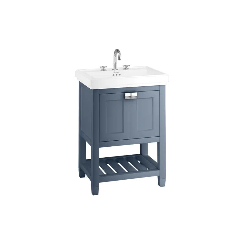 Burlington Riviera 650mm Vanity Unit Blue product image - Image 3