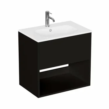 Britton Hackney Basin Unit 600mm Black Matt product image - Image 3