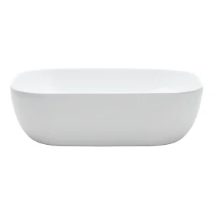 Britton Real Counter Basin 490 X 400mm No Overflow Gloss White