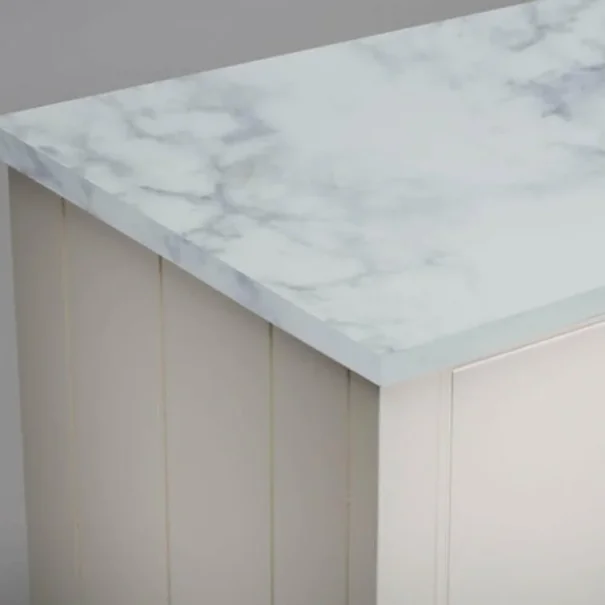Roper Rhodes 1280mm Standard Depth Solid Surface Worktop - Carrara product image - Image 2