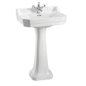 Burlington Riviera Square Basin 58cm1th White