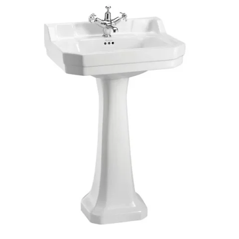Burlington Riviera Square Basin 58cm1th White product image - Image 2