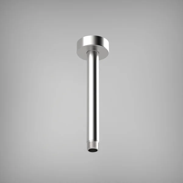 Ava Ceiling Mounted 200mm Round Ceiling Arm - Brushed Stainless Steel