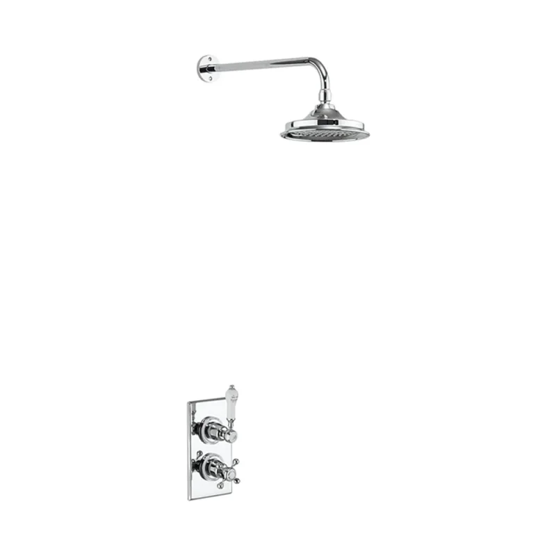Burlington Trent Single Outlet Concealed Shower Val Chrome product image - Image 3