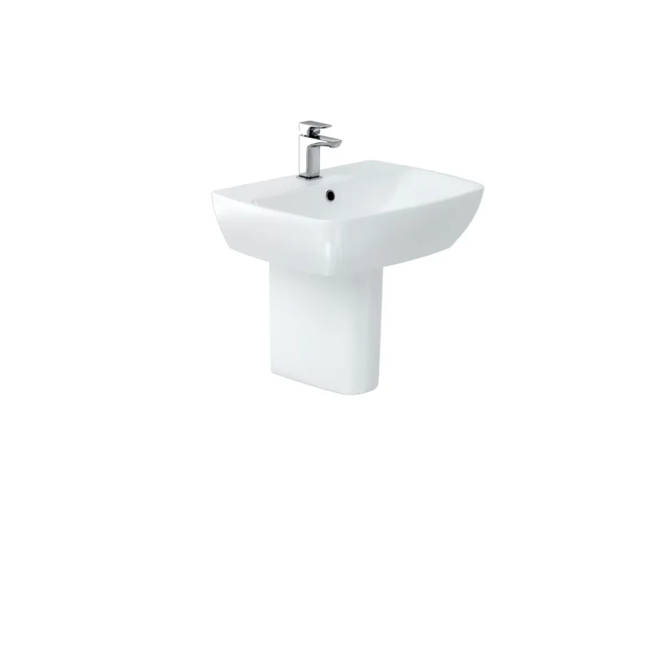 Britton My Home Semi Pedestal Gloss White product image - Image 4