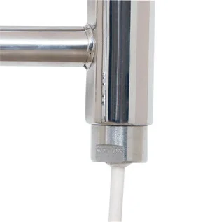 Jis Pevensey 975 X 520mm Radiator For Cylindrical Electric Only Heating Polished Stainless Steel