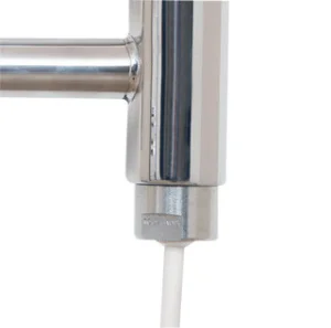 Jis Pevensey 975 X 520mm Radiator For Cylindrical Electric Only Heating Polished Stainless Steel