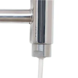 Jis Pevensey 975 X 520mm Radiator For Cylindrical Electric Only Heating Polished Stainless Steel product image - Image 1