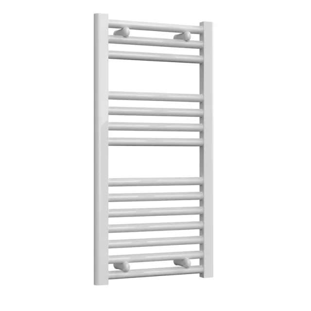 Reina Diva 400 X 800 Towel Radiator White Flat detail view - Image 3