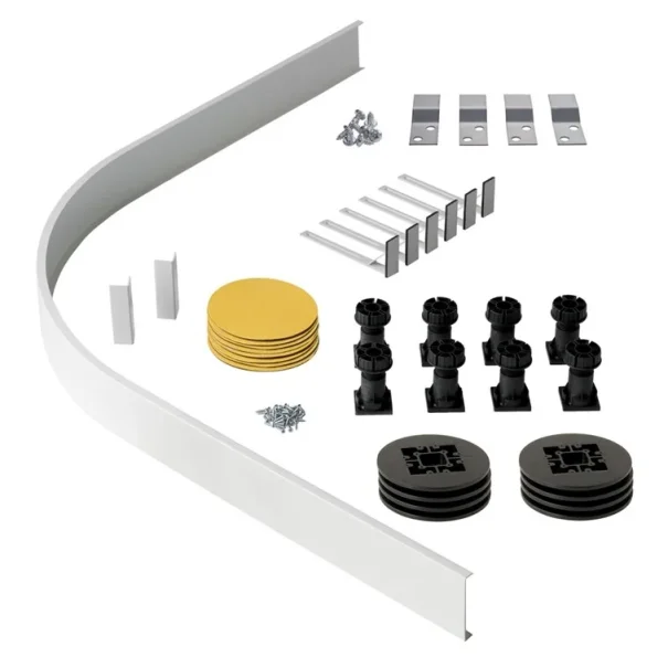 Eastbrook Volente Legs & Panel Quad Trays Up To 1200 X 1000 White product image - Image 2