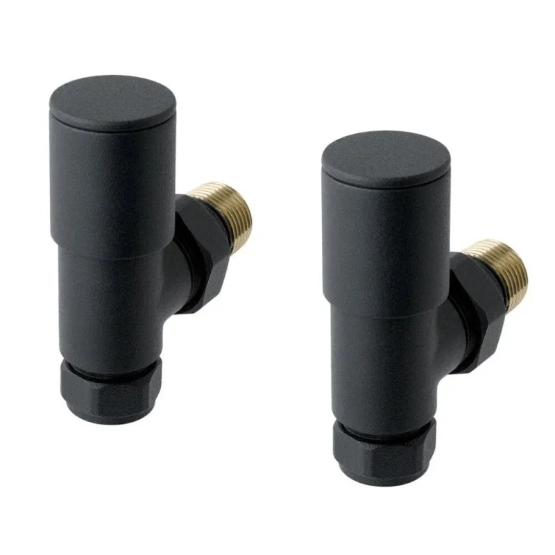 Eastbrook Angled Radiator Valve (pair) Matt Anthracite product image - Image 2