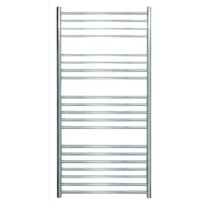 Jis Ashdown 620 Heated Towel Rail 1250 X 620mm Cylindrical Electric Only Stainless Steel Satin