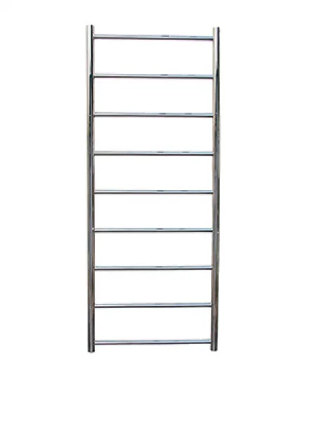 Jis Lindfield Heated Towel Rail 1275 X 520mm Cylindrical Electric Only Stainless Steel Satin