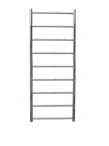 Jis Lindfield Heated Towel Rail 1275 X 520mm Cylindrical Electric Only Stainless Steel Satin