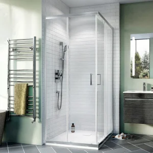 Crosswater Kai 6 Corner Entry Sliding Door 800 Silver