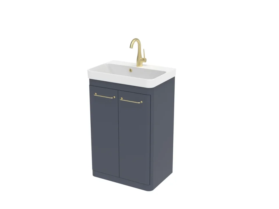 Saneux Hyde 55cm 2 Door Floor Standing Unit - Matte Anthracite product image - Image 4