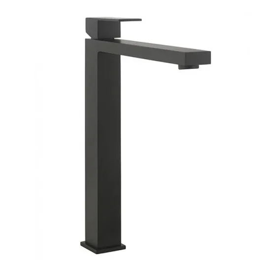 Crosswater Verge Tall Mono No Waste Matt Black detail view - Image 2
