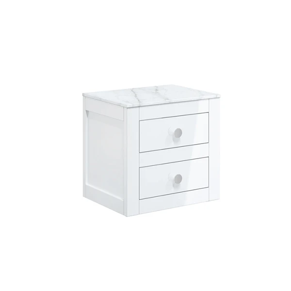 Crosswater Canvass Basin Unit 485 White Gloss - Unit Only