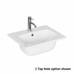 Britton Hackney Basin 500mm 1th White detail view - Image 2