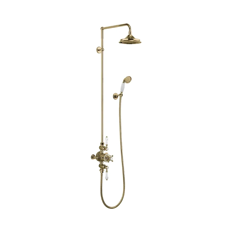Burlington Avon 2 Outlet Shower Gold With 9" Head product image - Image 3