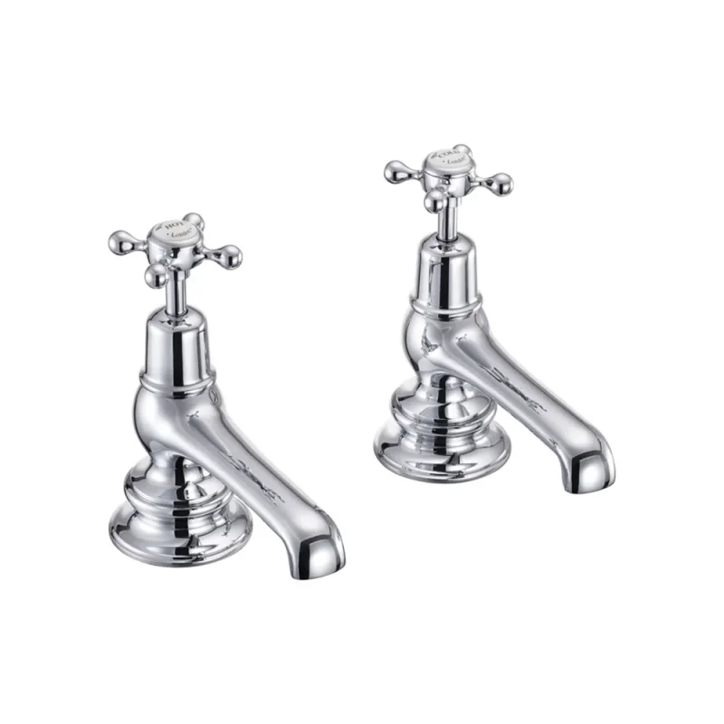 Burlington Qt Claremont Regal Bath Taps Chrome product image - Image 1
