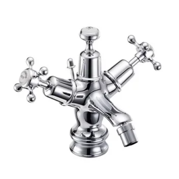 Burlington Qt Claremont Regal 1h Bidet Chrome detail view - Image 2