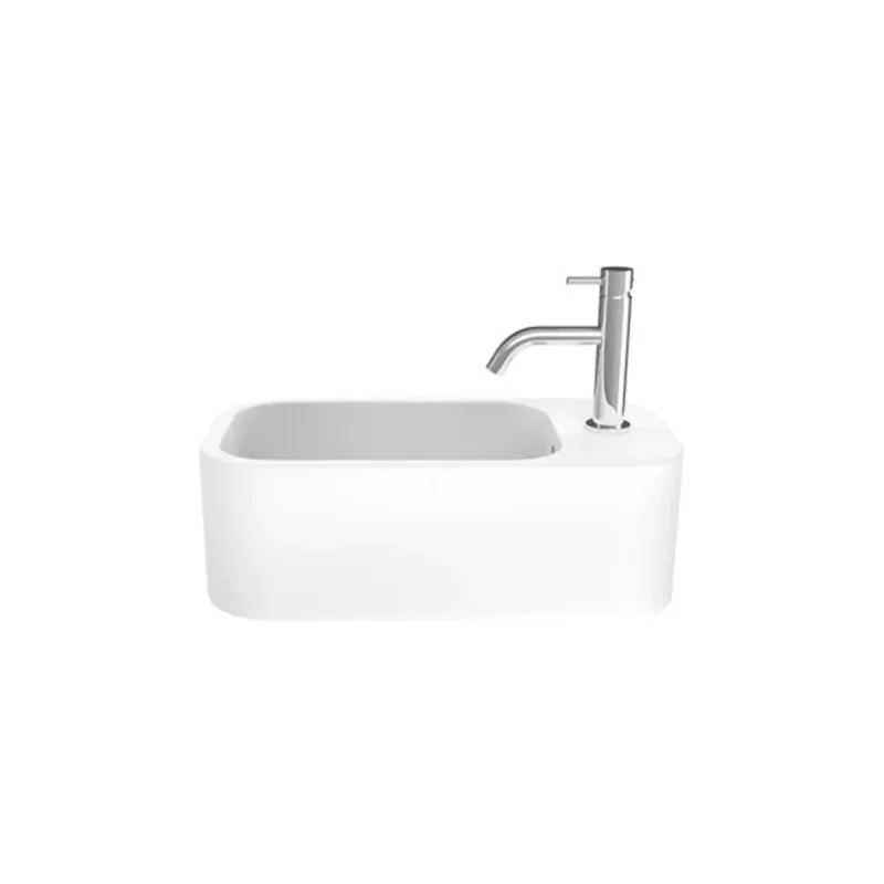 Crosswater Popolo Mini Wall Hung Right Hand White Matt product image - Image 4