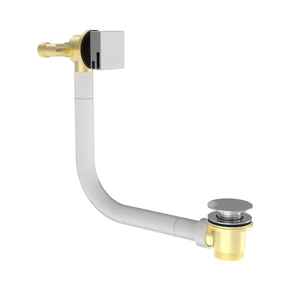 Saneux Tooga Bath Filler, Overflow & Clicker Waste - Chrome product image - Image 2