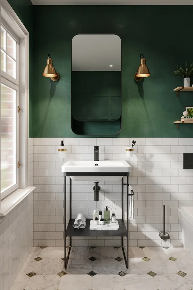 Saneux Volato 50cm Right Hand Mirror Cabinet - Matte Black detail view - Image 2