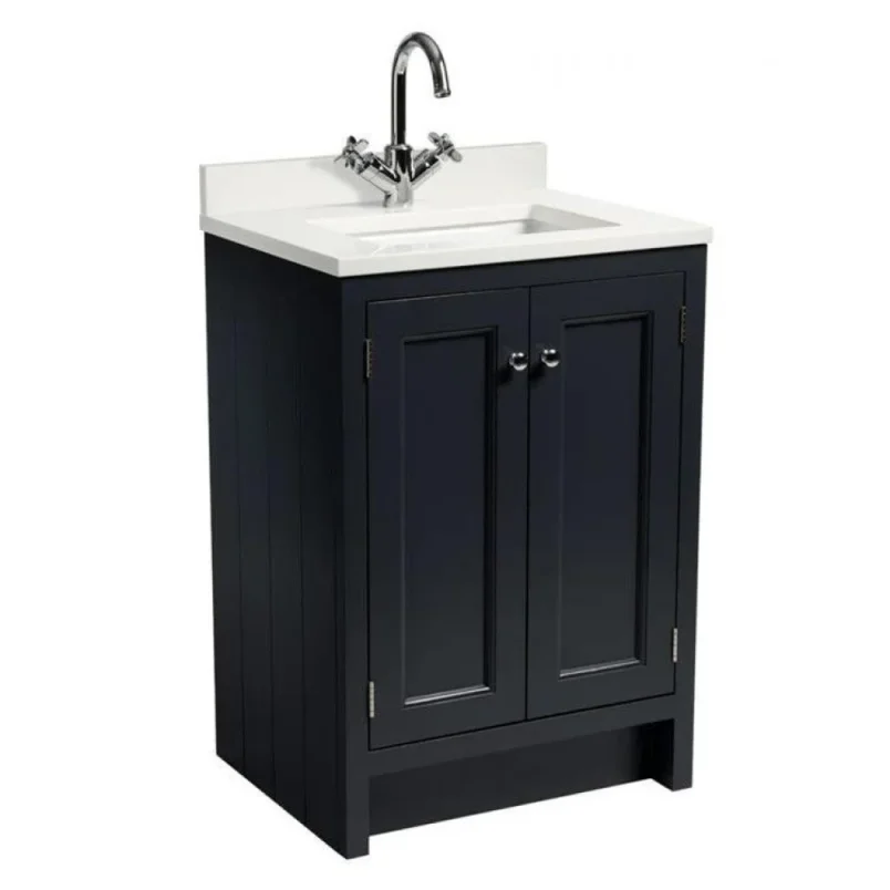 Roper Rhodes 600mm Hampton Undermount Basin Unit - Slate Grey detail view - Image 2