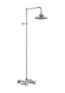 Burlington Eden Single Outlet Exposed Bar Shower Chrome