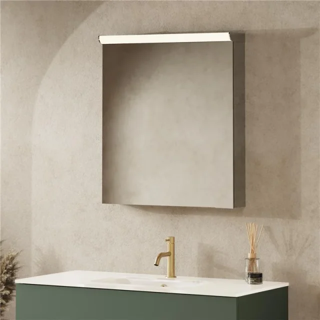 Crosswater Lustro LED 2 Door Mirror Cabinet 620x700 detail view - Image 4